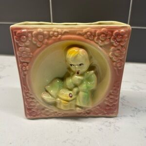 Shawnee Pottery Wall Pocket "Little Jack Horner" USA 585
